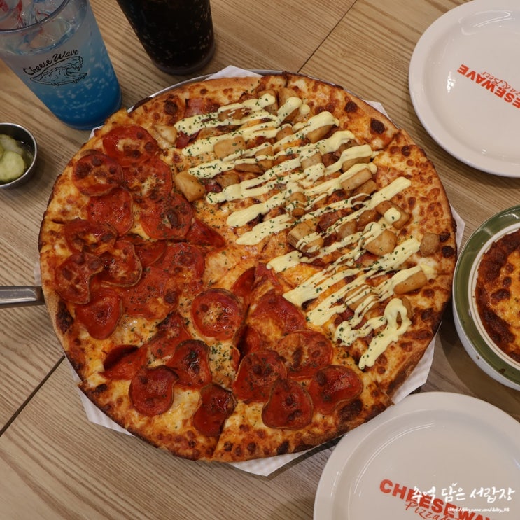 트리플스트리트맛집 치즈웨이브 <b>송도 피자</b> 맛집