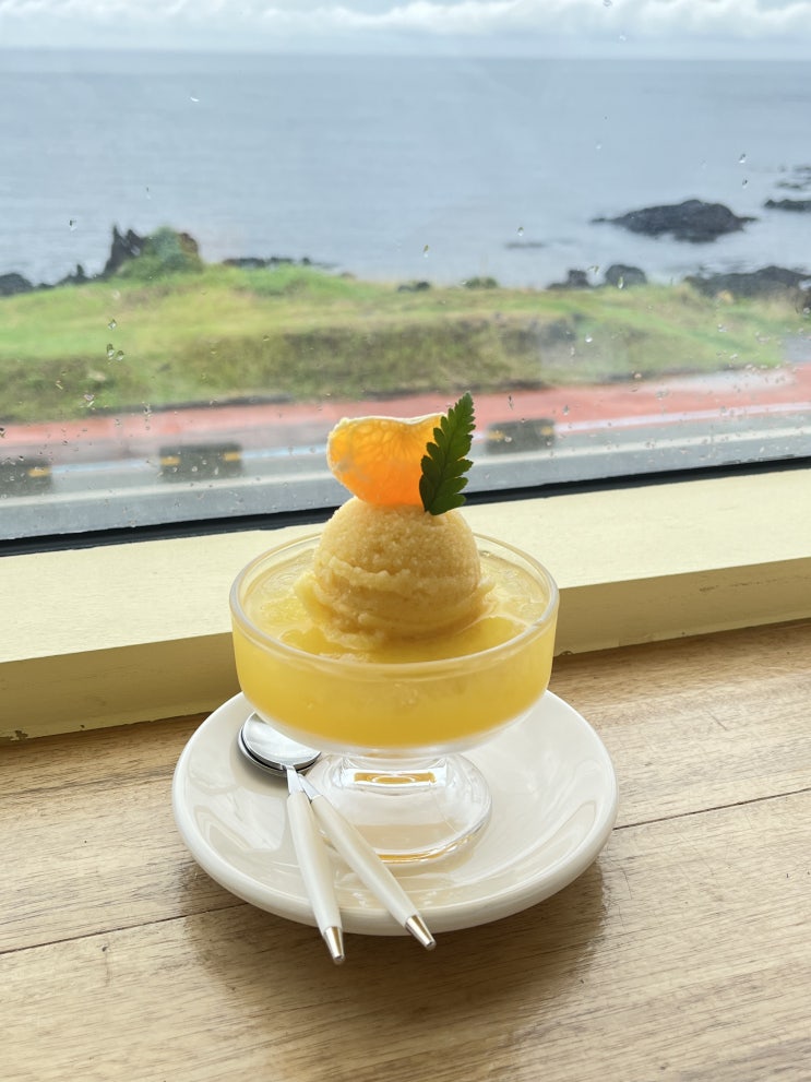  돌고래 볼 수 있는 제주 카페 모어모어 (제주 바다뷰 카페 | 구좌 카페 추천 | 제주 수플레 맛집 | 제주 빙수 맛집)
