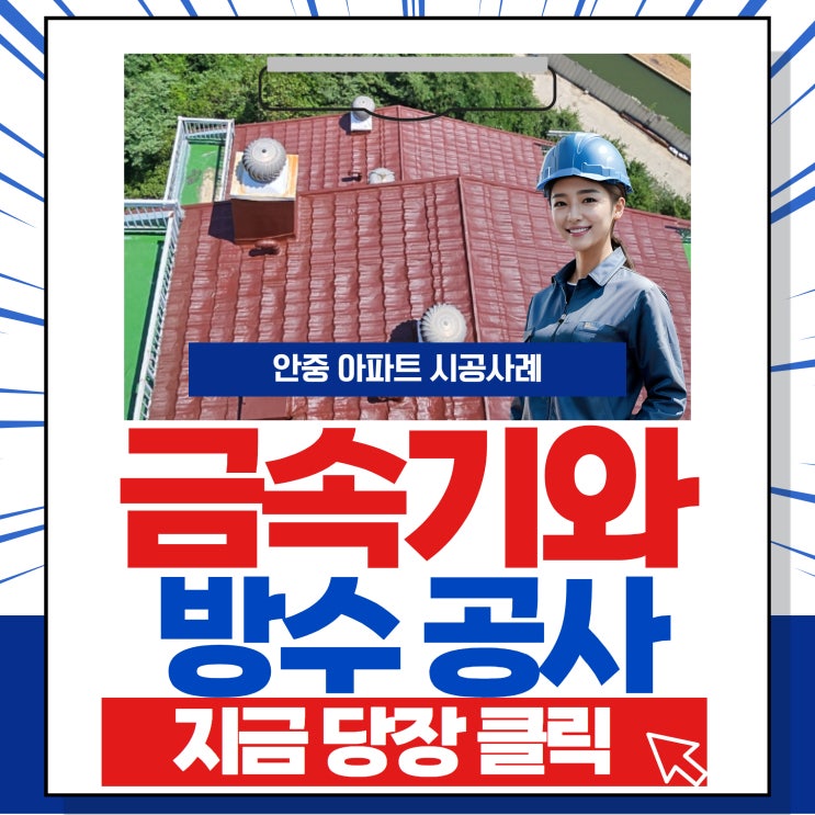  안중 아파트옥상 금속기와 방수공사 아파트시공 사례 (아파트보수공사)