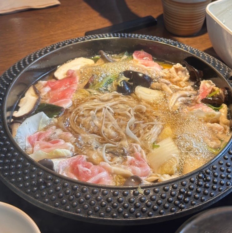  잠실 샤브샤브 맛집 모던샤브하우스 고기, 야채, 육수 무한리필 스키야키 맛집