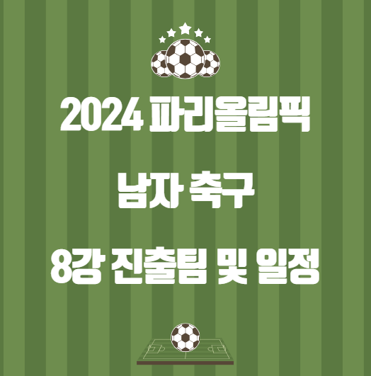 2024 파리올림픽<b>남자 축구</b>8강 진출팀 및 일정 매치업 예상