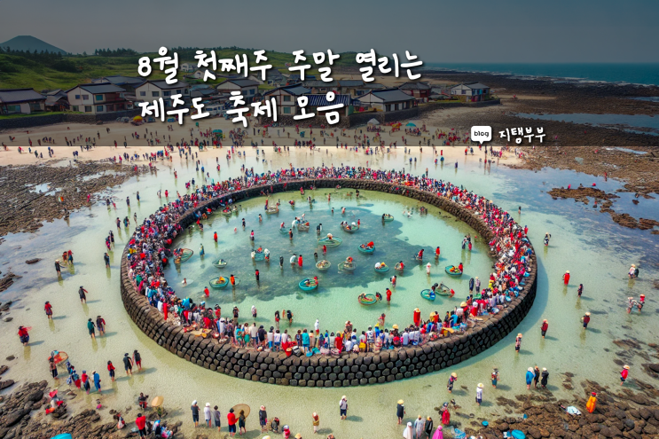 8월 첫째 주 제주도 축제 성산조개바당축제 금능원담축제 새연교 콘서트 이호테우축제