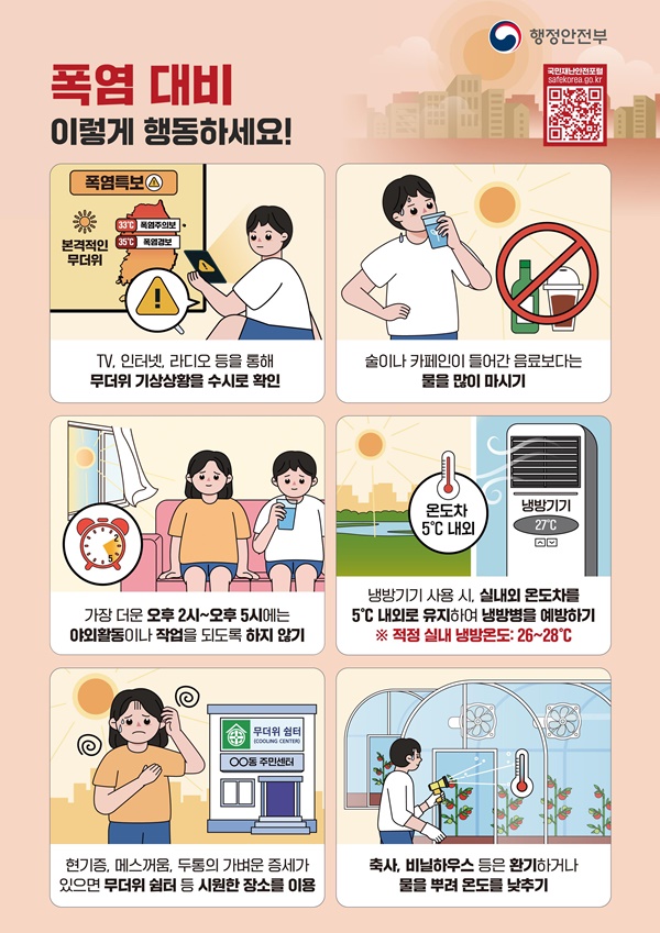 정부, <b>폭염</b> 위기경보 '심각... 중앙<b>재난안전대책본부 가동</b>