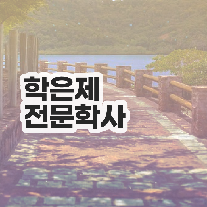  학점은행제 학위증 이미지 실무경력 없어도 단기간에 준비한 과정