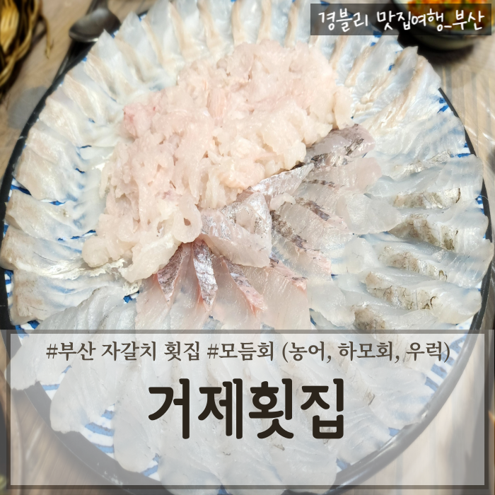  부산 자갈치시장횟집 스끼다시 잘 나오는 남포동횟집 추천 '거제횟집'