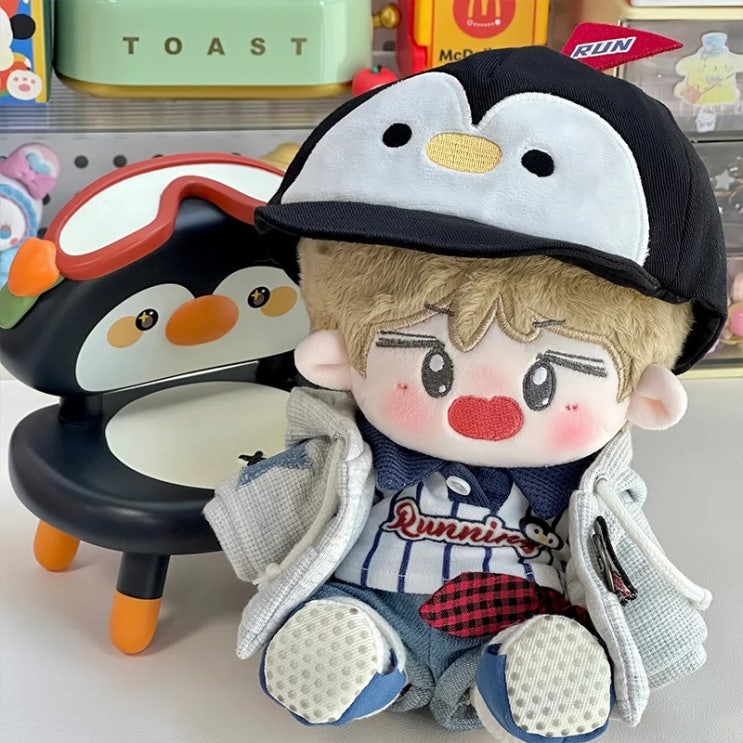  20cm 달리는 펭귄 세트 인형옷 아이돌인형옷