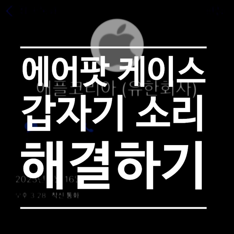 에어팟프로2 케이스에서 갑자기 소리 나는 증상 :: 서비스센터, 애플코리아 문의, 해결 방법....