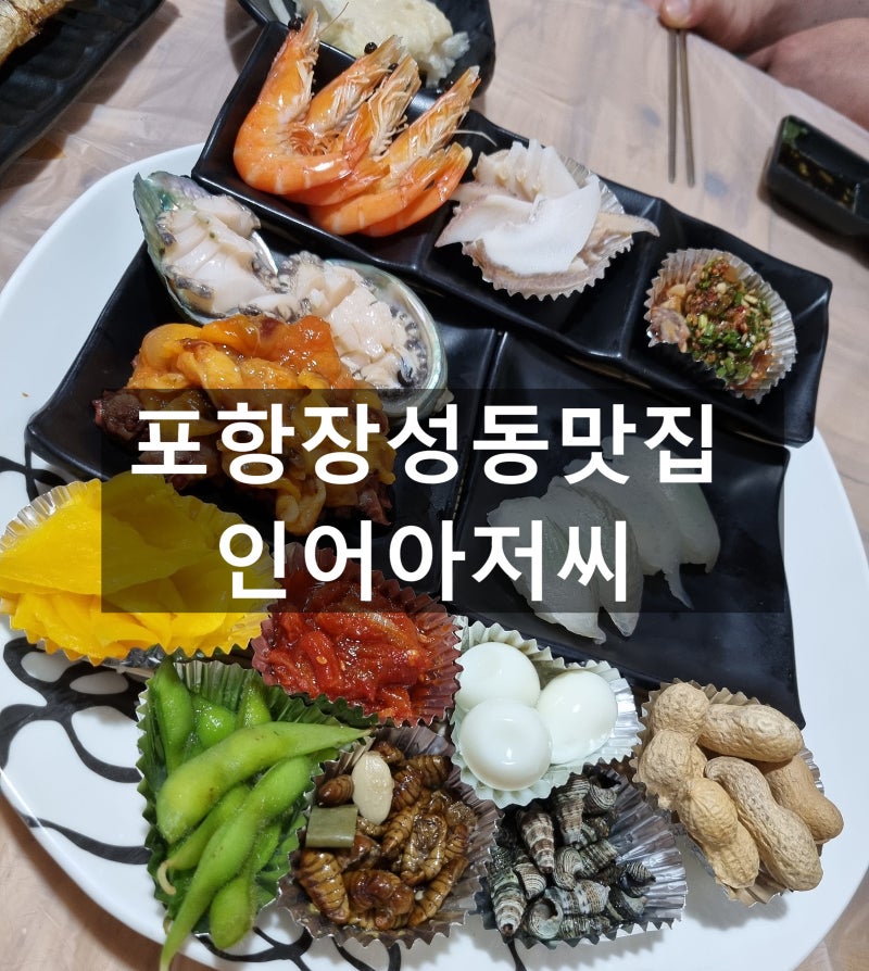 포항장성동맛집 인어아저씨 모듬회코스 추천