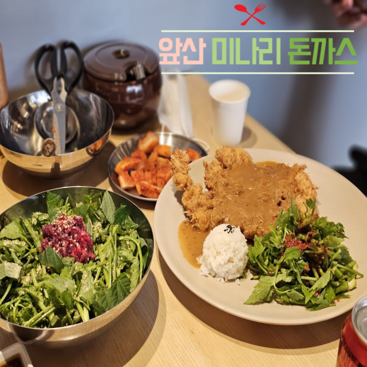  대구 앞산 미나리돈까스와 육회 비빔밥 맛집