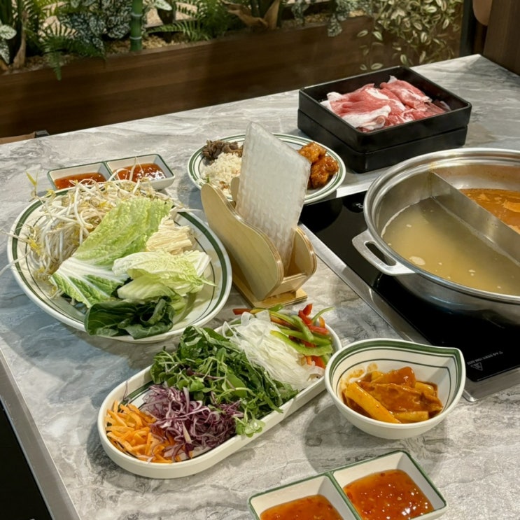  인천 당하동 맛집 샤브샤브 샤브르정원 솔직후기