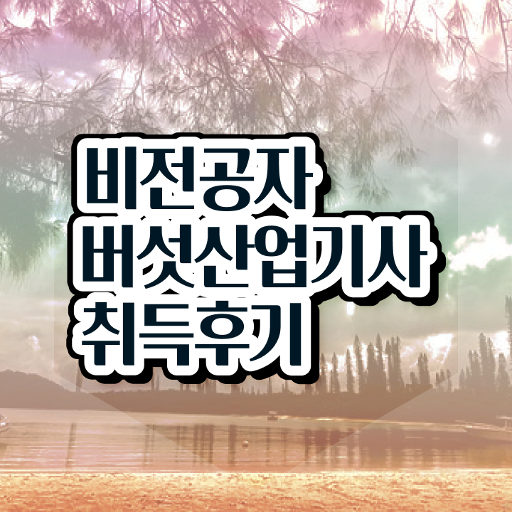  버섯산업기사 시험응시조건 인강으로 편하게 준비한 후기
