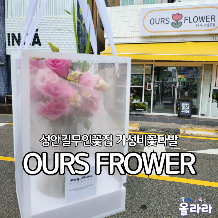  청주무인꽃집 성안길 가성비꽃다발 아워스플라워