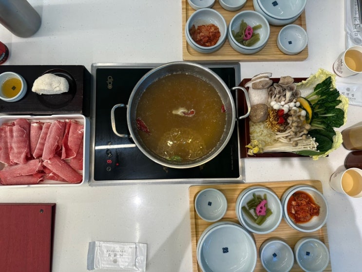  서현 모임장소로 추천하는 정갈한 샤브칼국수 '미면정'
