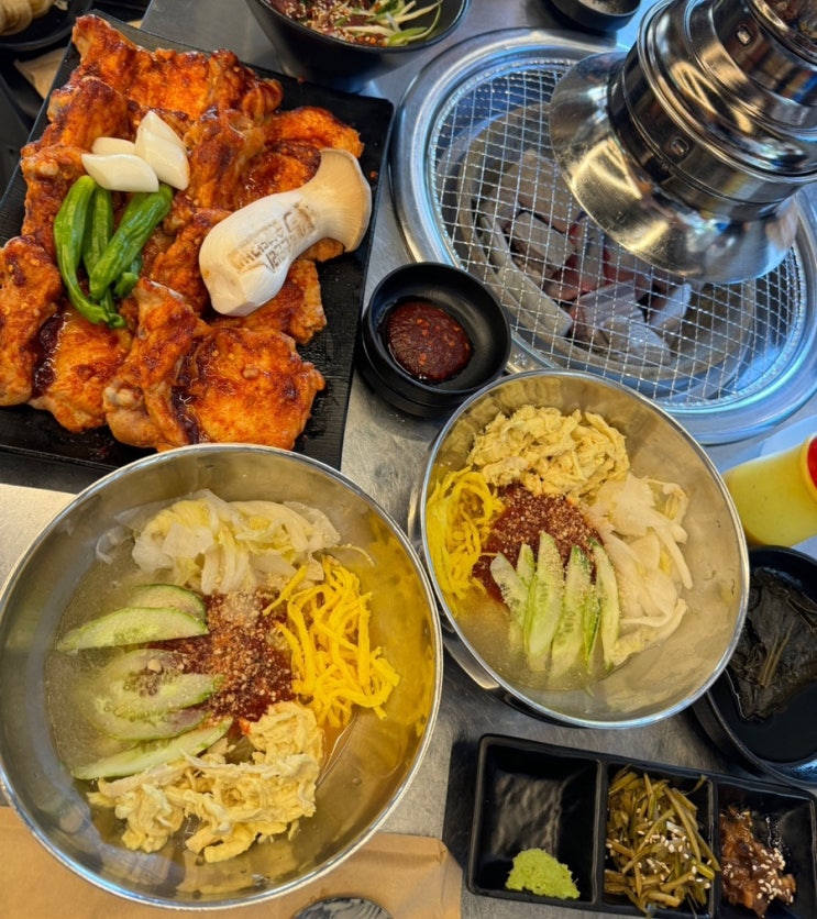  광교 카페거리 닭갈비 맛집 추천 신현리숯불닭갈비