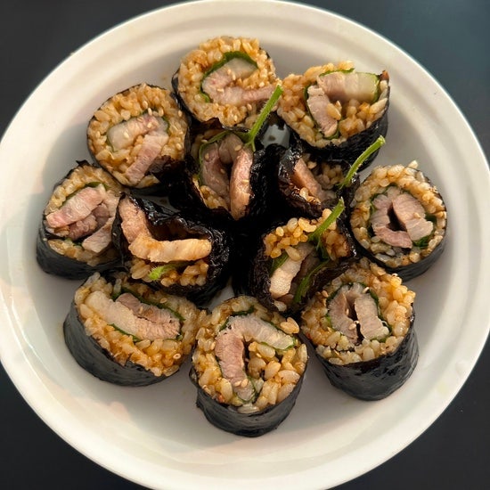  맛없을수 없는 조합, 삼겹살쌈장김밥