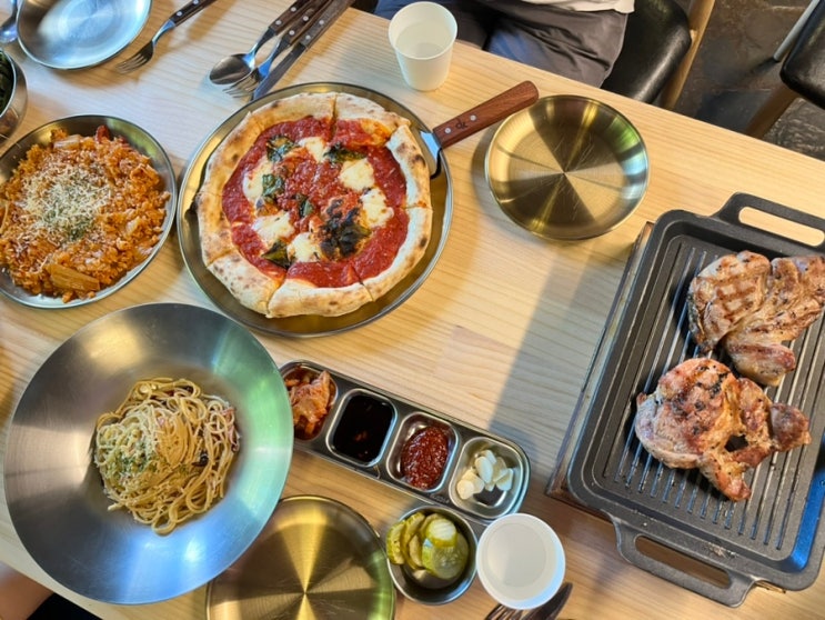  제주 감성을 느낄 수 있는 금산의 숨은 맛집, 즉석 이탈리안음식무한리필 애월담 방문 후기