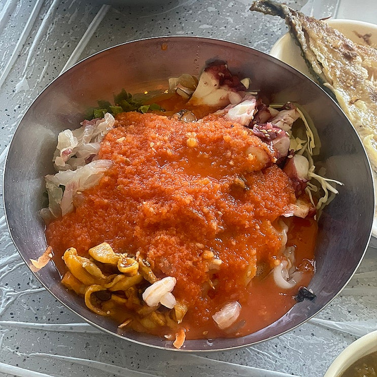  창원 진해 물회 맛집 거영수산in해녀의집:주말 점심 웨이팅 후기