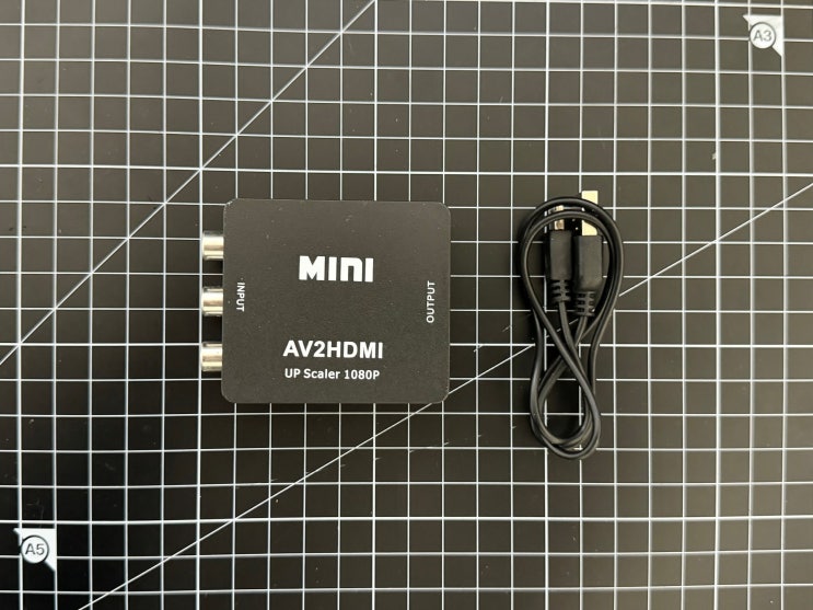  3RCA(AV) to HDMI 변환기, 컴포지트 변환 컨버터(고전 게임기 모니터 연결, PS2)