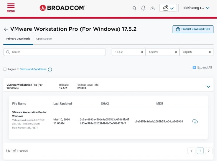  VMware Workstation 17 Pro 개인사용자 무료화
