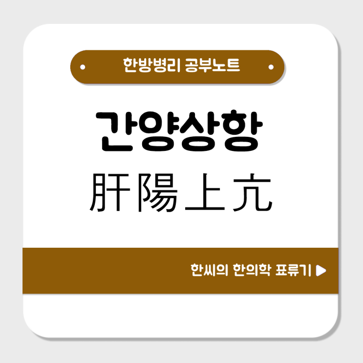  간양상항(肝陽上亢)을 공부해보자