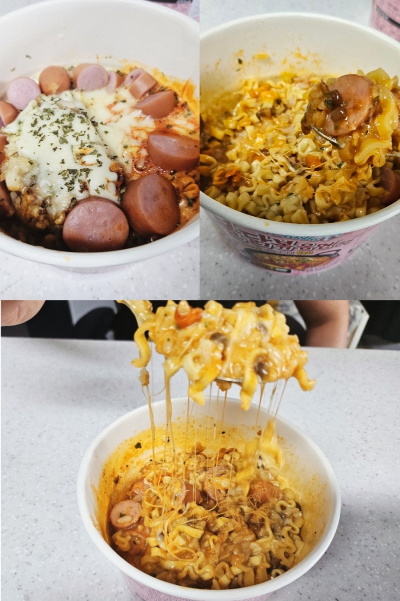 까르보 불닭 리조또 만들기 / 매콤한 까르보 불닭 볶음면 리조또 레시피♡
