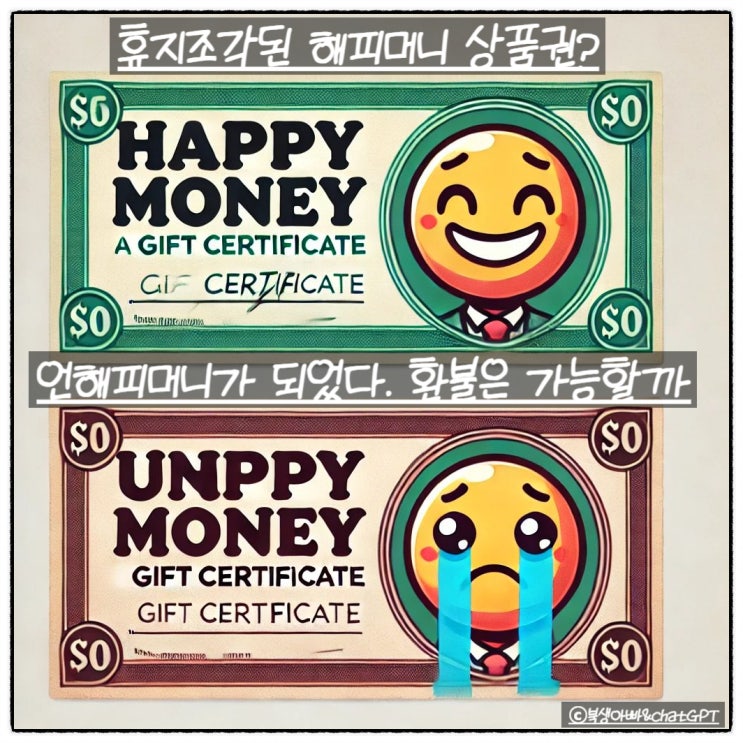  해피머니 상품권 휴지조각 되나, 환불 신청 방법은?