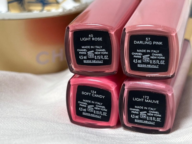 샤넬 르 루쥬 듀오 4가지 색상 발색,내돈내산,CHANEL Le rouge duo/40 라이트 로즈,57 달링 핑크,127 ....