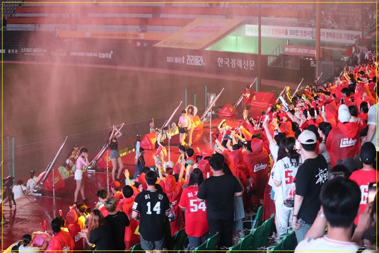 24.07.28 인천SSG랜더스필드 두산전스윕. 홈승리! 워터<b>페스티벌</b>