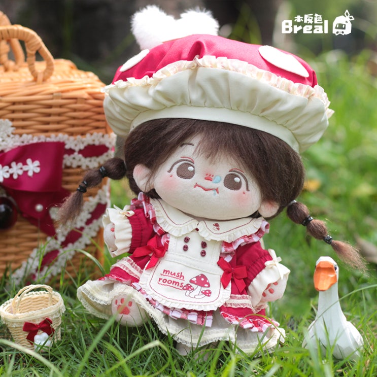  20cm 숲속 버섯 토끼 세트 인형옷 아이돌인형옷