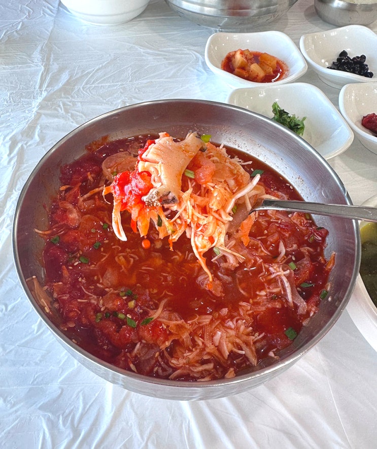  강릉 현지인 바다뷰 물회 맛집 내돈내산 황토물회