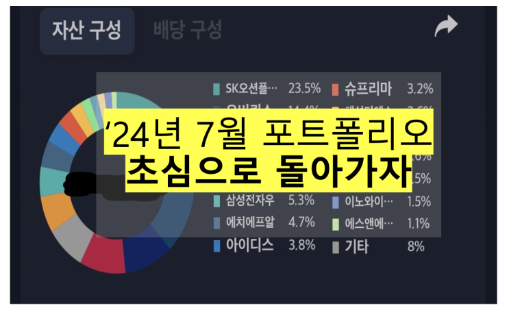  '24.7.31 포트폴리오 - 초심으로 돌아가자