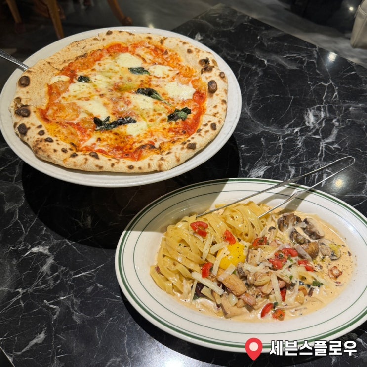  부평 맛집 세븐스플로어 부평점 모임장소 파스타 화덕피자 먹고옴