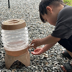 다이소 3.5L 접이식 캠핑 물통 캠핑용품으로 추천