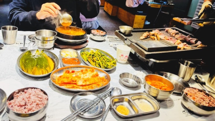  하남 미사 구워주는 삽겹살집