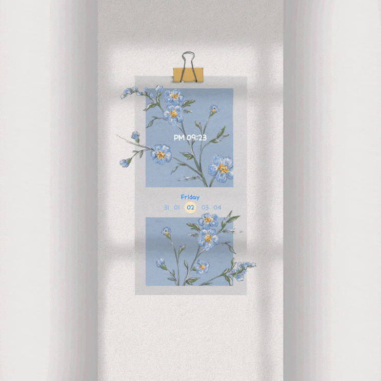  [KWGT 위젯 테마] Summer Blossom : 유료