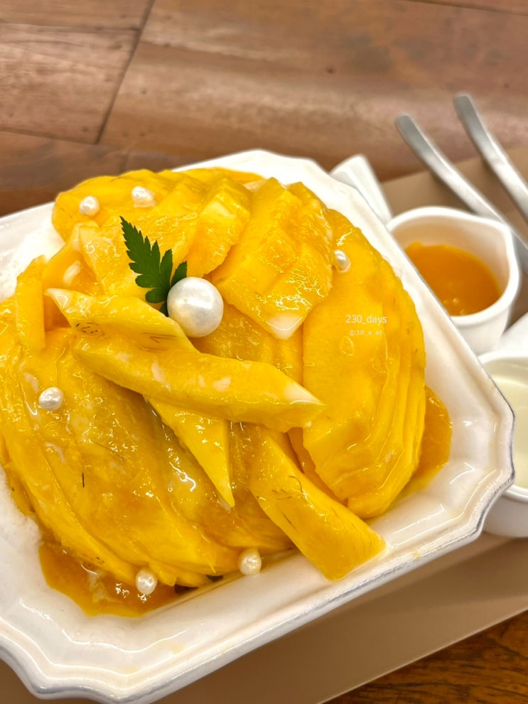  영종도 빙수 메종드영종, 달디단 생망고빙수