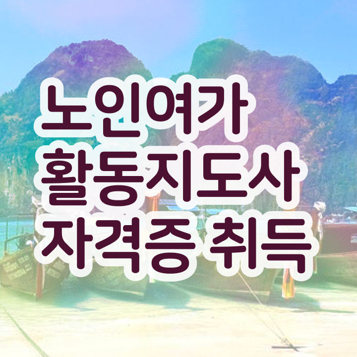  노인여가지도사 , 노인여가활동지도사자격증 취득 노하우 및 교육기관