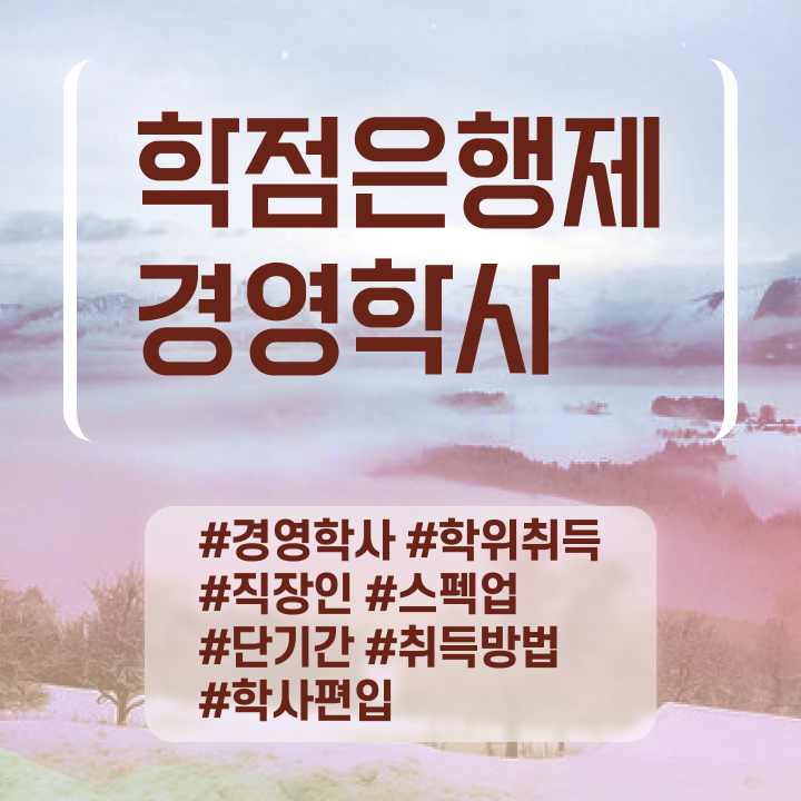  경영학 책 , 학점은행제전문학사 온라인 수업만으로 편하게 완료한 팁