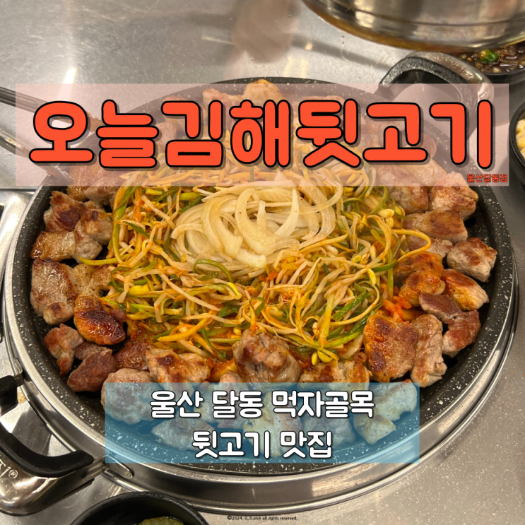  울산 달동 맛집 쫄깃두툼 뒷고기 구워주는 오늘김해뒷고기 울산달동점