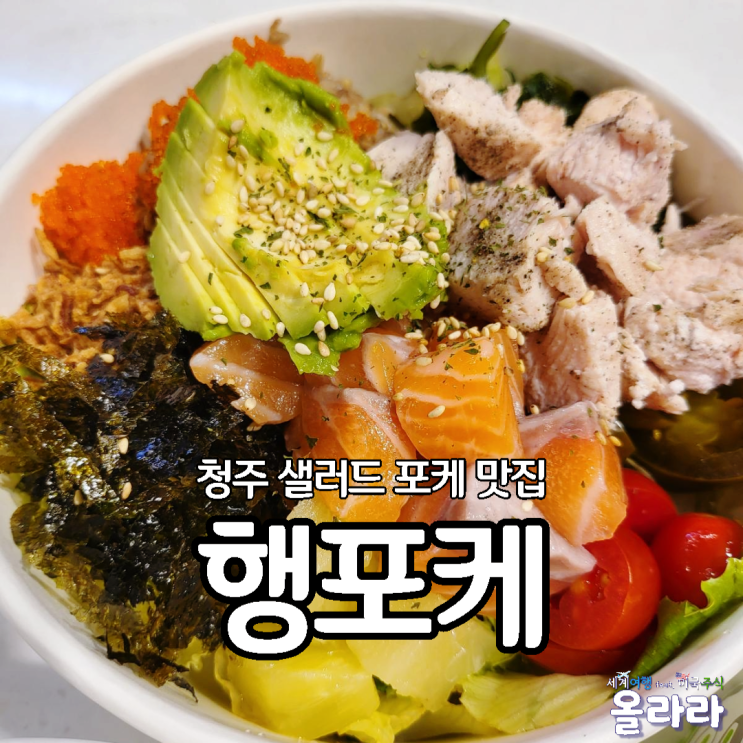  청주 샐러드 포케 맛집 연어 행포케 충북대점