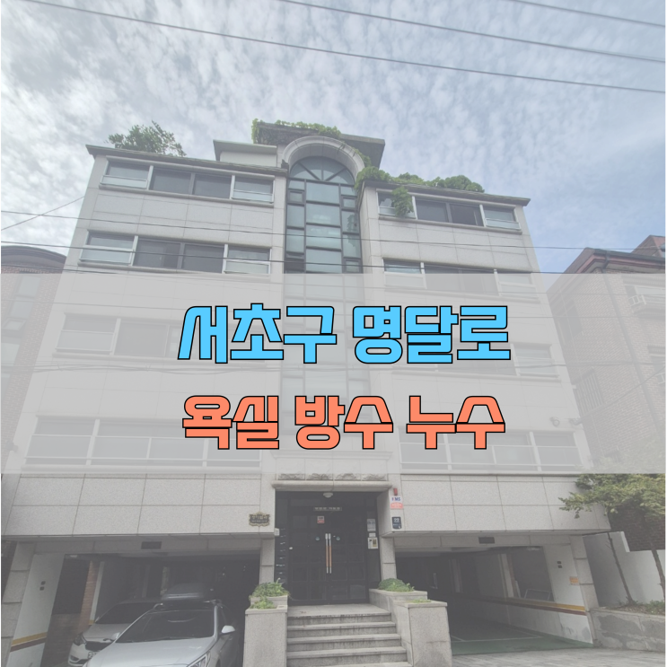  서초구 명달로 다가구 주택 누수