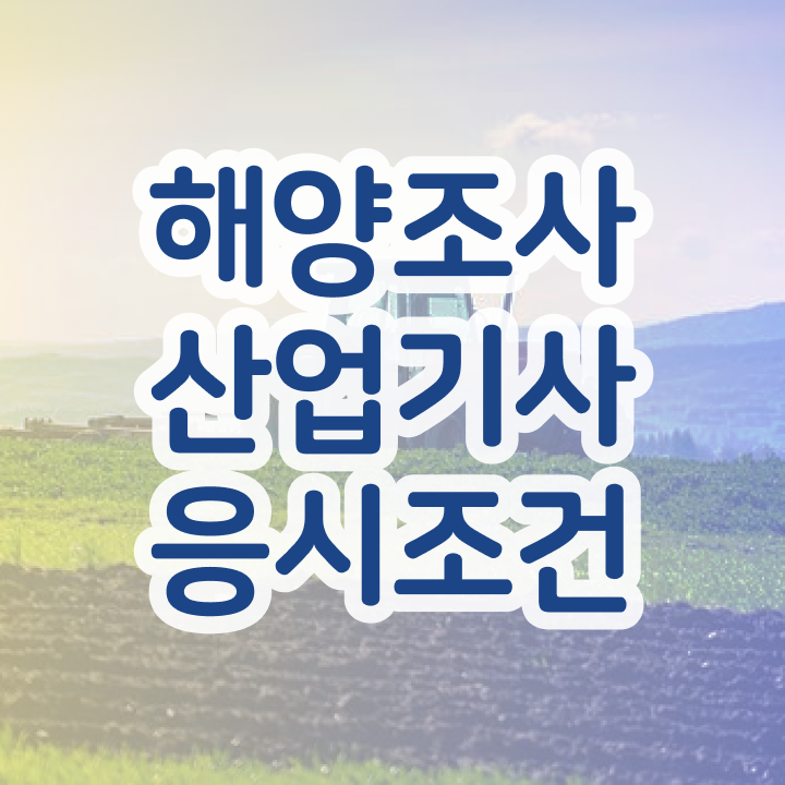  해양조사산업기사 자격조건 해양조사산업기사 취득자격 온라인 과정으로 편하게 준비한 후기
