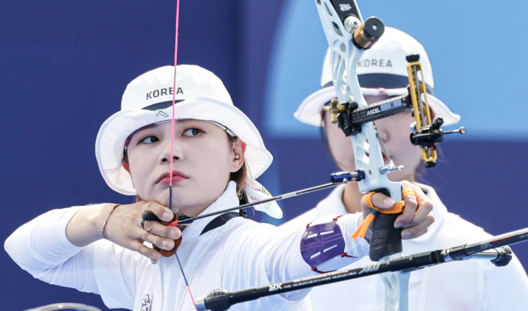 여자 <b>양궁 임시현</b> 전훈영 남수현 3명 모두 <b>개인전</b> 16강 진출