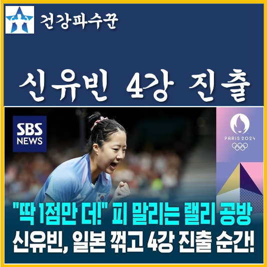 여자 탁구 <b>신유빈</b> 4강 <b>진출</b> 준<b>결승</b> <b>결승</b> 경기 일정 상대 <b>신유빈</b>... 