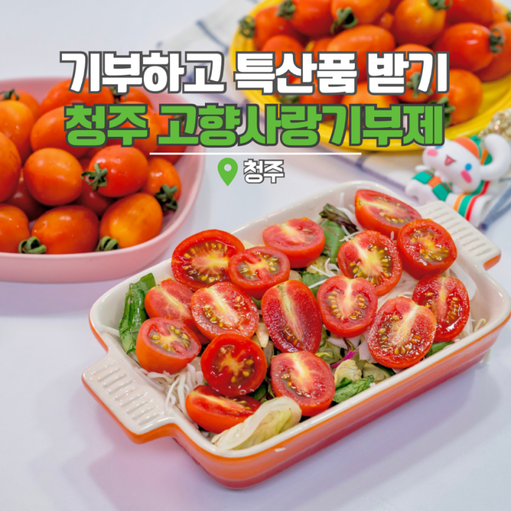  청주시 고향사랑기부제 답례품 오창농협 친환경 방울토마토