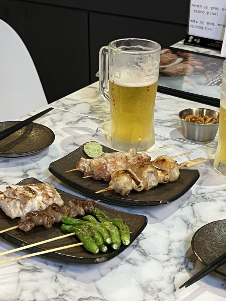  신중동 야키토리 요딴 분위기 좋은 이자카야