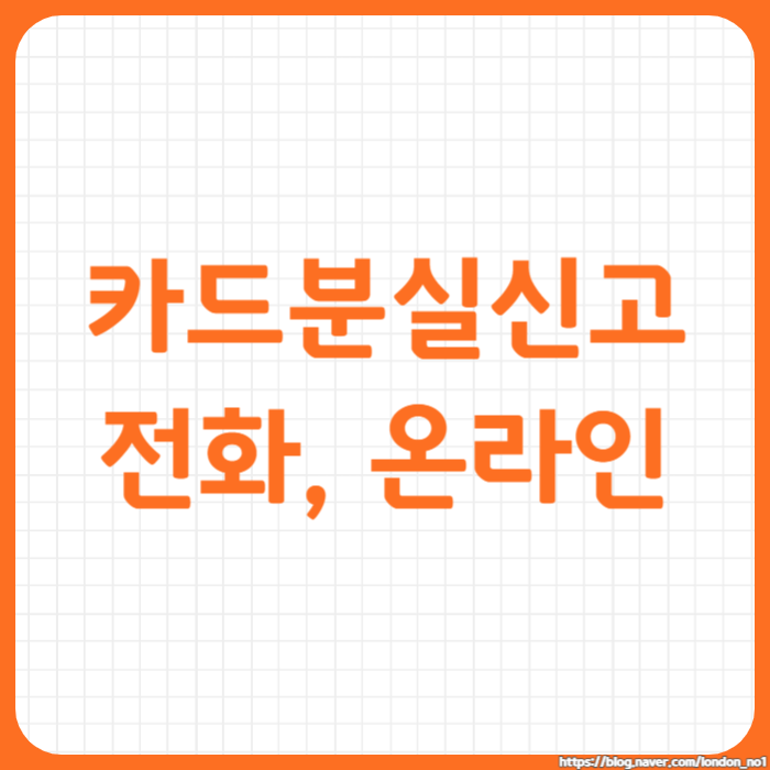  카드 분실 했다면 일괄 분실 신고 제도