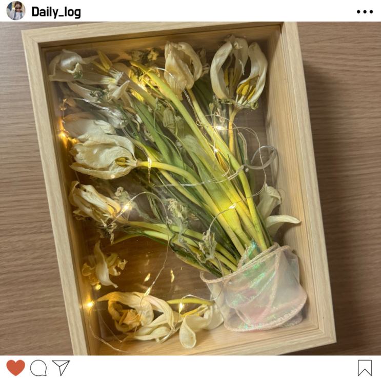  부케 말리는 방법 말리기 선물 부케액자