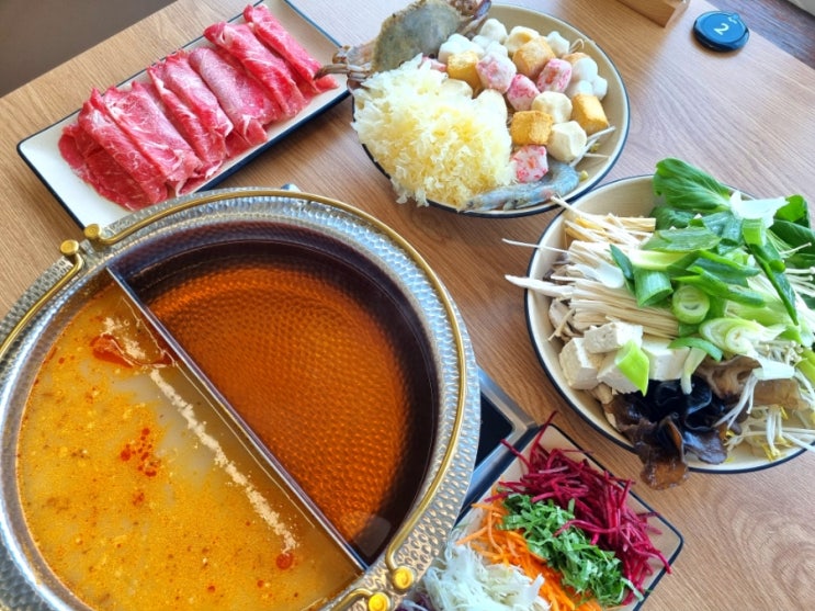  안산 고잔동 애담샤브 샤브샤브 샐러드바 무한리필 맛집