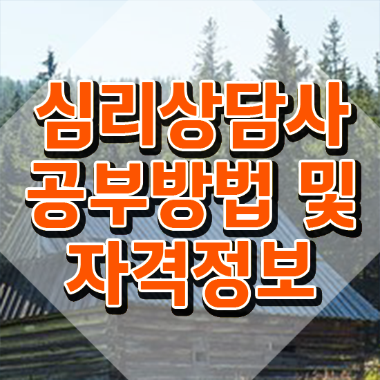  심리상담분석 , 심리상담사 자격증 2주 만에 학습한 후기 알아볼게요